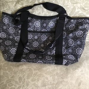 Braciano black and white shoulder bag